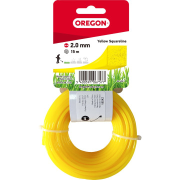 FIL NYLON CARRE JAUNE 2.0MM...