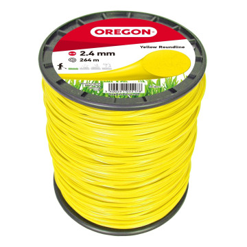FIL NYLON ROND JAUNE 2.4MM...