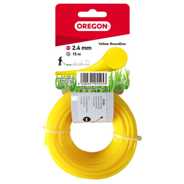 FIL NYLON ROND JAUNE 2.4MM...