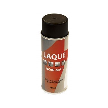 Aérosol de peinture noire mate