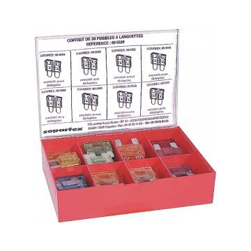 Coffret de 38 mega fusibles