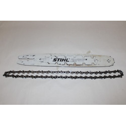 GUIDE + CHAINE 35CM (3/8...