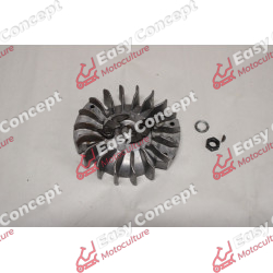 VOLANT + CLIQUETS DE LANCEUR (01) TRONCONNEUSE HUSQVARNA 266 SE