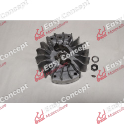 VOLANT + CLIQUETS DE LANCEUR (02) TRONCONNEUSE HUSQVARNA 266 SE