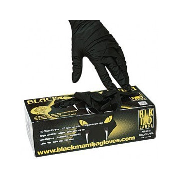 Gants nitrile noirs (Vendu...