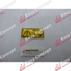 Autocollant Danger Lame...