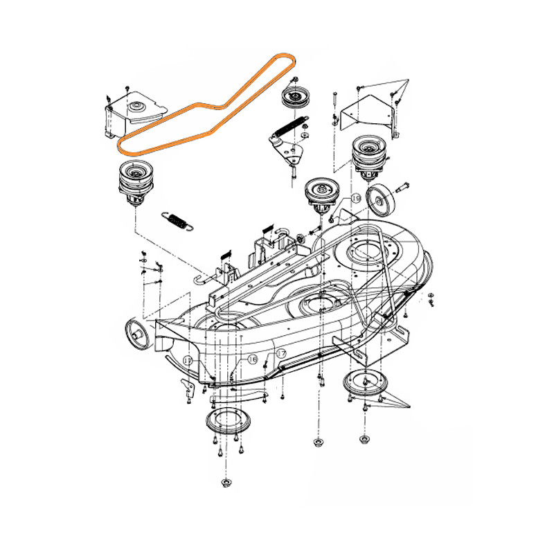 Courroie D'entraîneent Pour Tondeuse à Gazon 1/2 X 162 Avec Kevlar