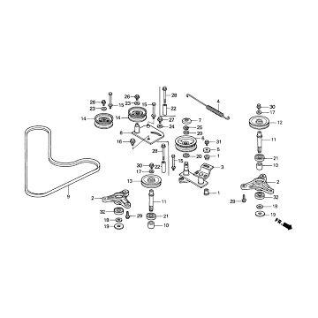 Bras Relevage Origine Honda...
