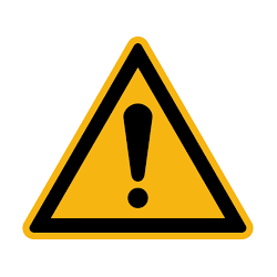 Autocollant Danger Lame...