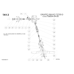 Lame 750 Dex Référence TS6004-04-01