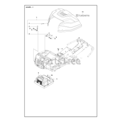 Charnière d'Origine Husqvarna Référence 578116502