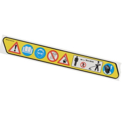 Pictogramme d'avertissement d'origine Stihl référence 0000 967 4023