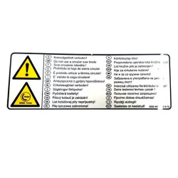 Pictogramme d'avertissement d'origine Stihl référence 0000 967 7226