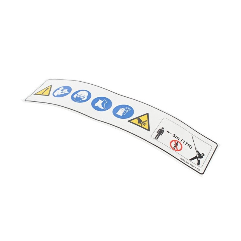 Pictogramme d'avertissement HL d'origine Stihl référence 0000 967 7294