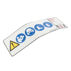 Pictogramme d'avertissement HT d'origine Stihl référence 0000 967 7319
