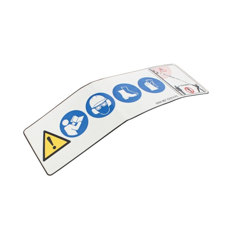 Pictogramme d'avertissement HT d'origine Stihl référence 0000 967 7319