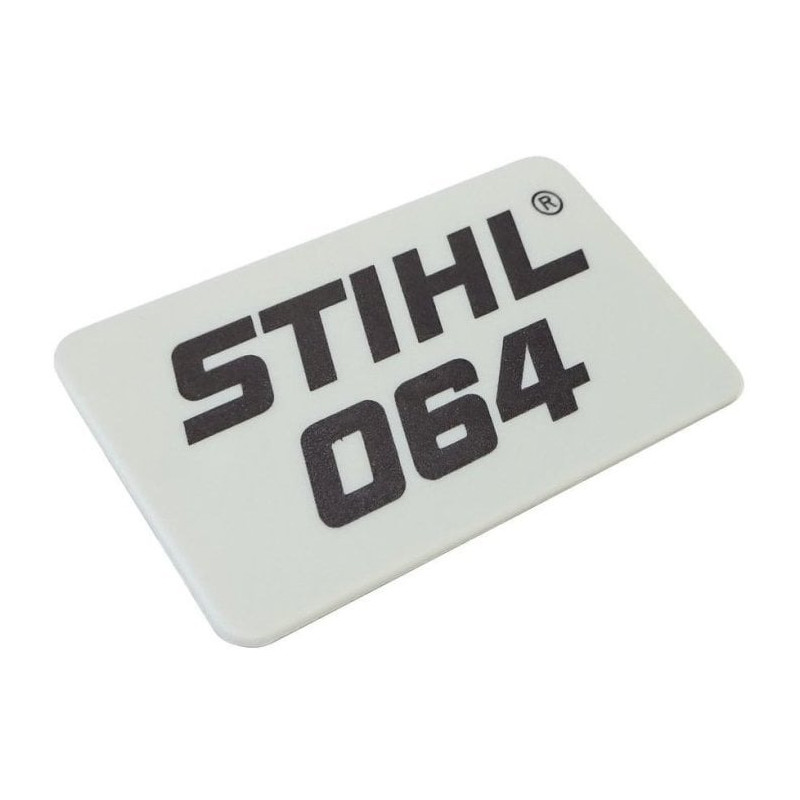 Plaque matr. 064 d'origine Stihl référence 1122 967 1503