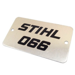 Plaque matricule 066 d'origine Stihl référence 1122 967 1505