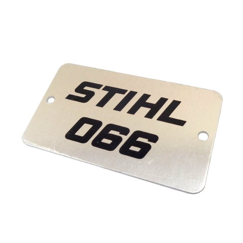 Plaque matricule 066 d'origine Stihl référence 1122 967 1505