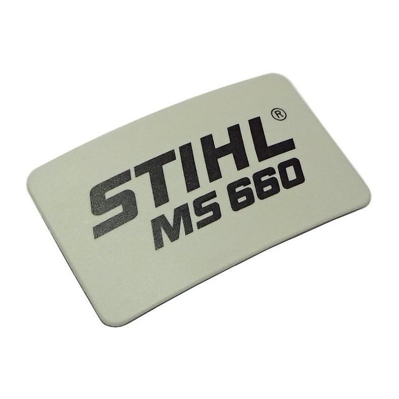 Plaque matricule ms 660 d'origine Stihl référence 1122 967 1506