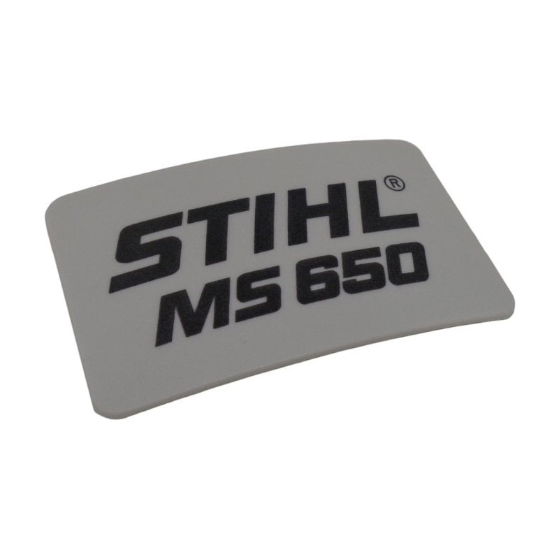 Plaque matricule ms 650 d'origine Stihl référence 1122 967 1508