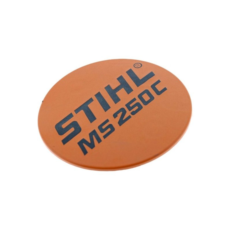 Plaque matricule ms 250c d'origine Stihl référence 1123 967 1515