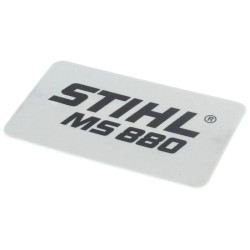 Plaque matricule ms 880 d'origine Stihl référence 1124 967 1501