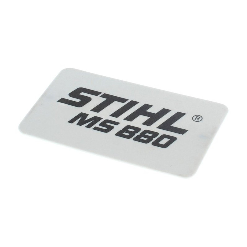 Plaque matricule ms 880 d'origine Stihl référence 1124 967 1501