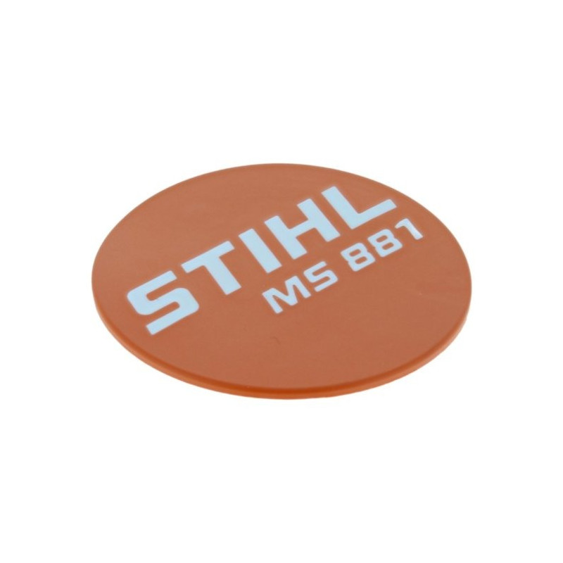 Plaque matricule MS 881 d'origine Stihl référence 1124 967 1503