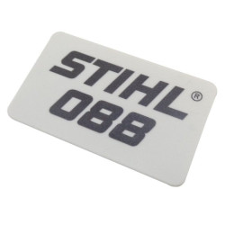 Plaque matricule 088 d'origine Stihl référence 1124 967 1505