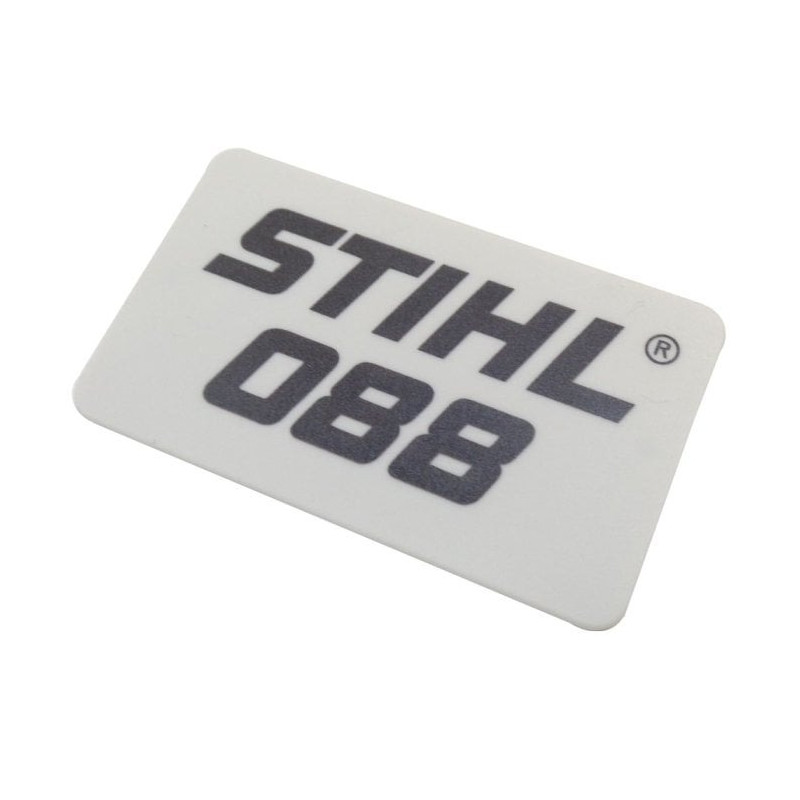 Plaque matricule 088 d'origine Stihl référence 1124 967 1505