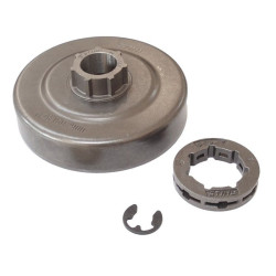 Jeu pignon a anneau 3/8 7 dts d'origine Stihl référence 1125 007 1002