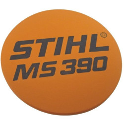 Plaque matricule ms 390 d'origine Stihl référence 1127 967 1502