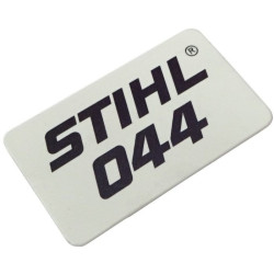 Plaque matr. 044 d'origine Stihl référence 1128 967 1507