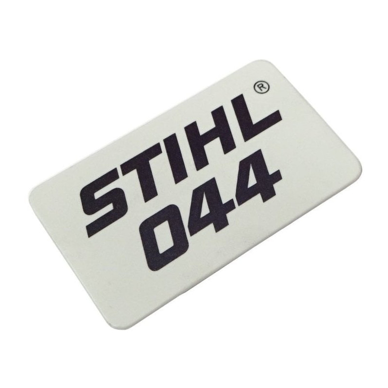 Plaque matr. 044 d'origine Stihl référence 1128 967 1507