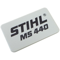 Plaque matricule ms 440 d'origine Stihl référence 1128 967 1511