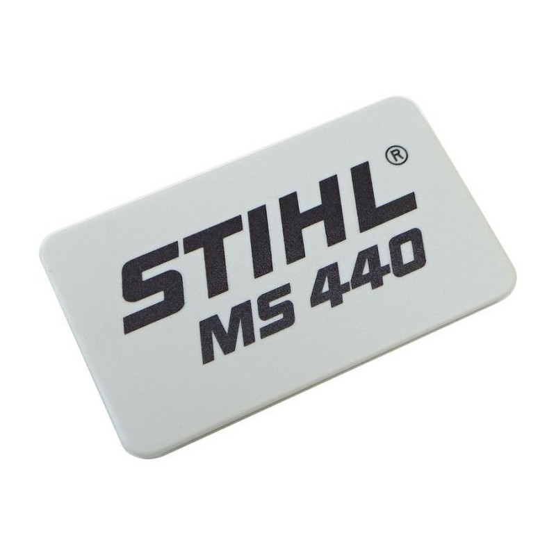 Plaque matricule ms 440 d'origine Stihl référence 1128 967 1511