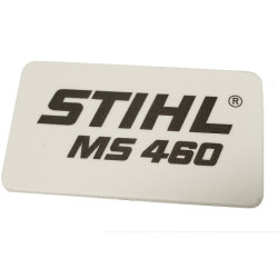 Plaque matric. ms 460 d'origine Stihl référence 1128 967 1513