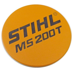 Plaque matricule ms 200t d'origine Stihl référence 1129 967 1503