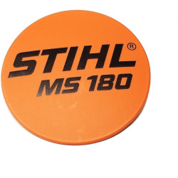 Plaque matricule ms 180 d'origine Stihl référence 1130 967 1505