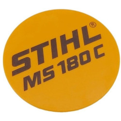 Plaque matricule ms 180c d'origine Stihl référence 1130 967 1509