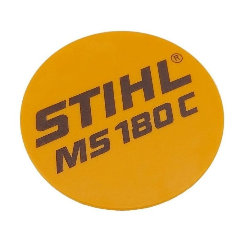 Plaque matricule ms 180c d'origine Stihl référence 1130 967 1509