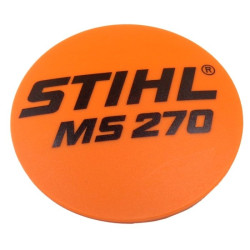 Plaque matricule ms 270 d'origine Stihl référence 1133 967 1500
