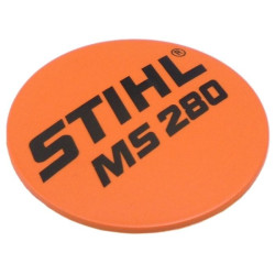 Plaque matricule ms 280 d'origine Stihl référence 1133 967 1501