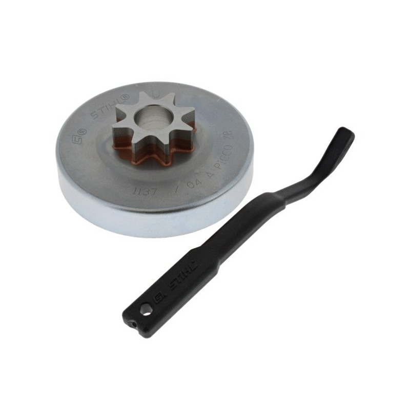 Pignon 1/4 picco 8 dents d'origine Stihl référence 1137 640 2008