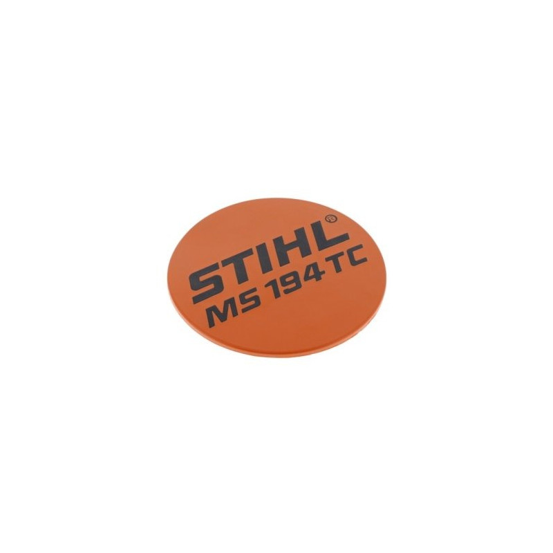 Plaque matricule MS 194 TC d'origine Stihl référence 1137 967 1509