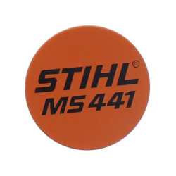 Plaque matricule ms 441 d'origine Stihl référence 1138 967 1500
