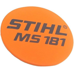 Plaque matricule ms 181 d'origine Stihl référence 1139 967 1501