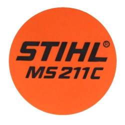 Plaque matricule ms 211 c d'origine Stihl référence 1139 967 1504