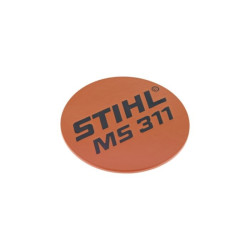 Plaque matricule ms 311 d'origine Stihl référence 1140 967 1501